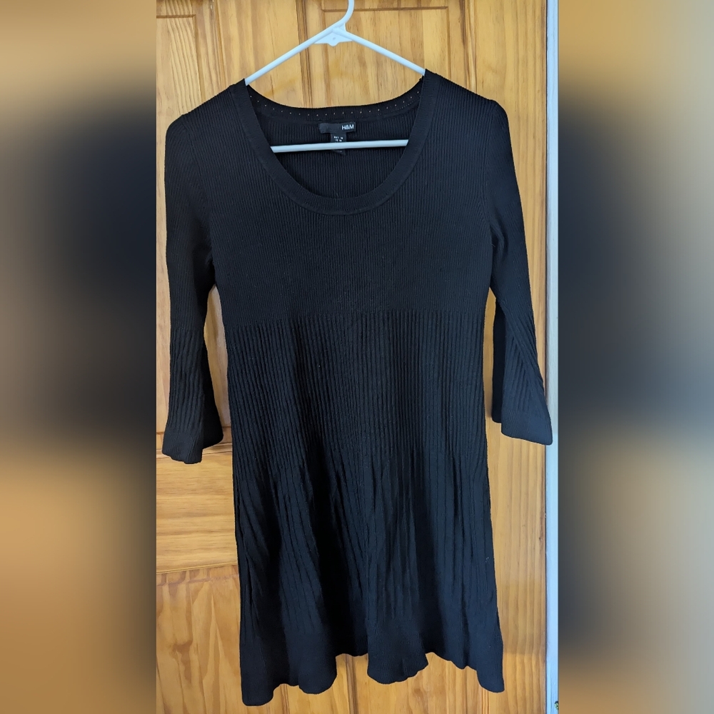 H&M Black Long Sleeve Dress